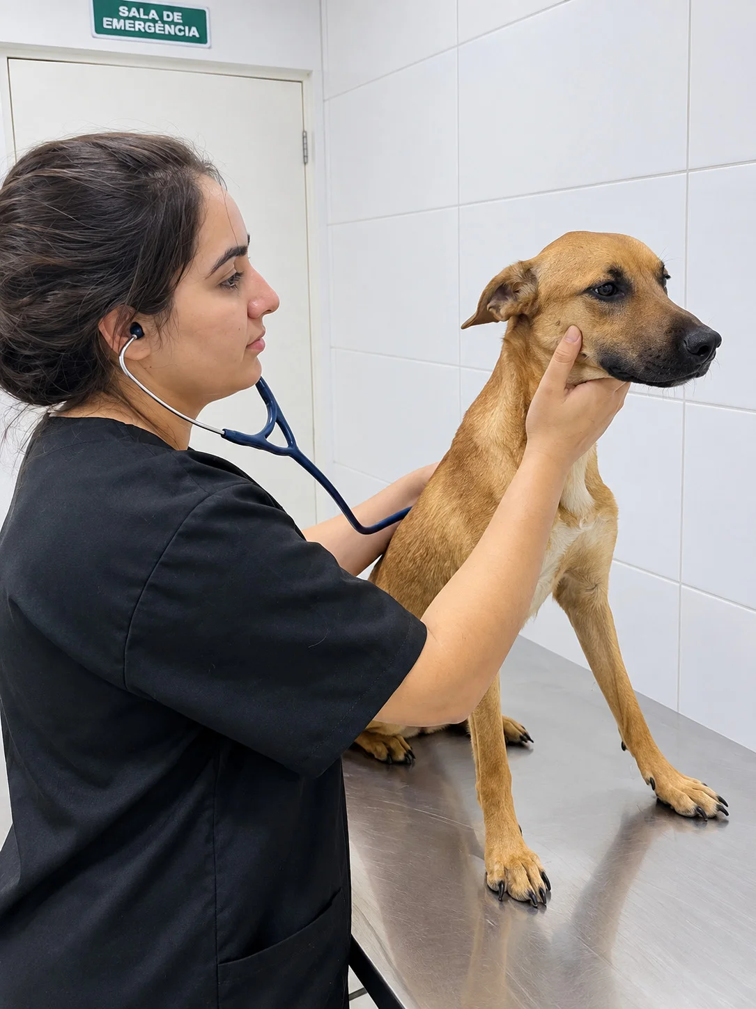Dra. Aline Millani em atendimento na Mill'S VET